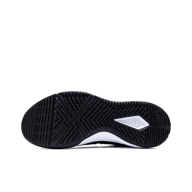 361° QU!KFOAM Anti Slip And Wear Resistant Lightweight Mid Top Basketball Shoes Men's White Black-4