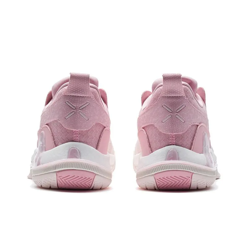 XTEP Melee 1 V2 Cushioning Anti Slip And Wear Resistant Low Top Basketball Shoes Men's Pink-4