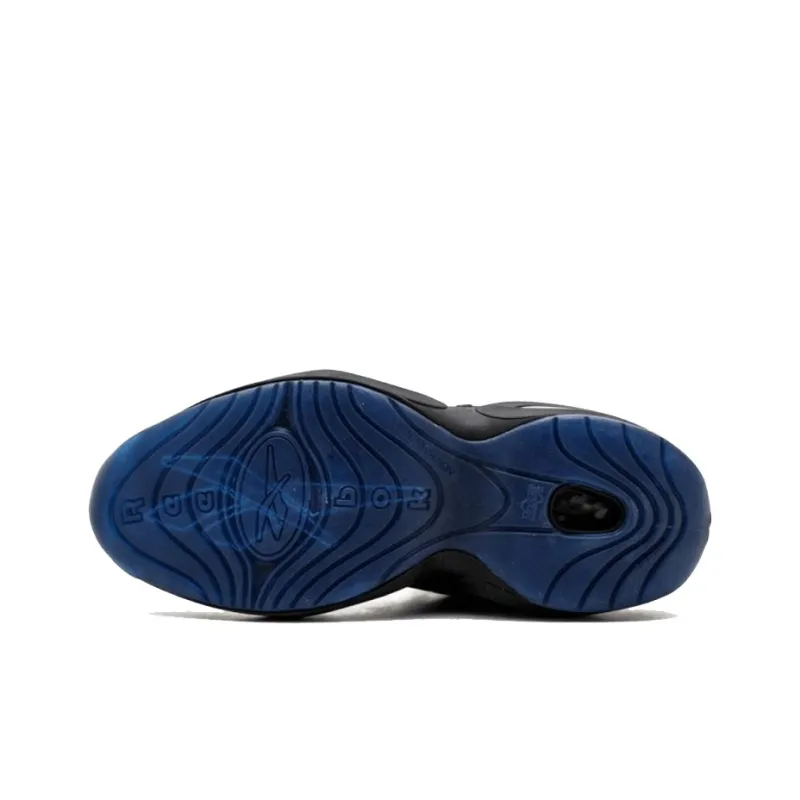 Reebok Question Packer Cushioning Anti Slip And Wear Resistant Mid Top Performance Basketball Shoes Men's Black-3
