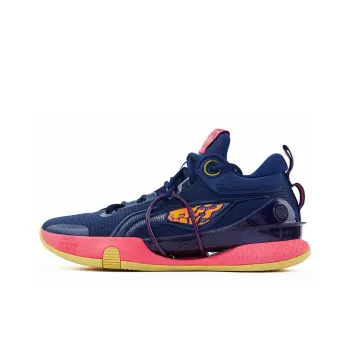 LiNing Speed 8 Premium Cushioning Anti Slip And Wear Resistant Mid Top Light Foam/䨻 Basketball Shoes Dark Blue