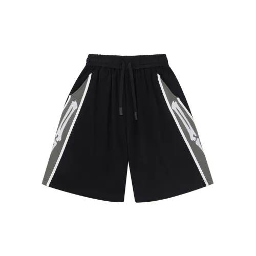 PCLP 2023 Spring Summer Broken Mirror Casual Shorts Unisex Black