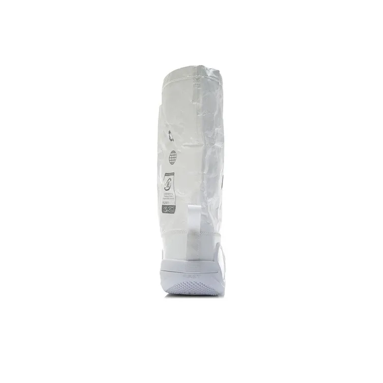 LiNing WOW 9 Infinity Cushioned Slip Resistant Abrasion Resistant High Top Basketball Shoes Men's White-3