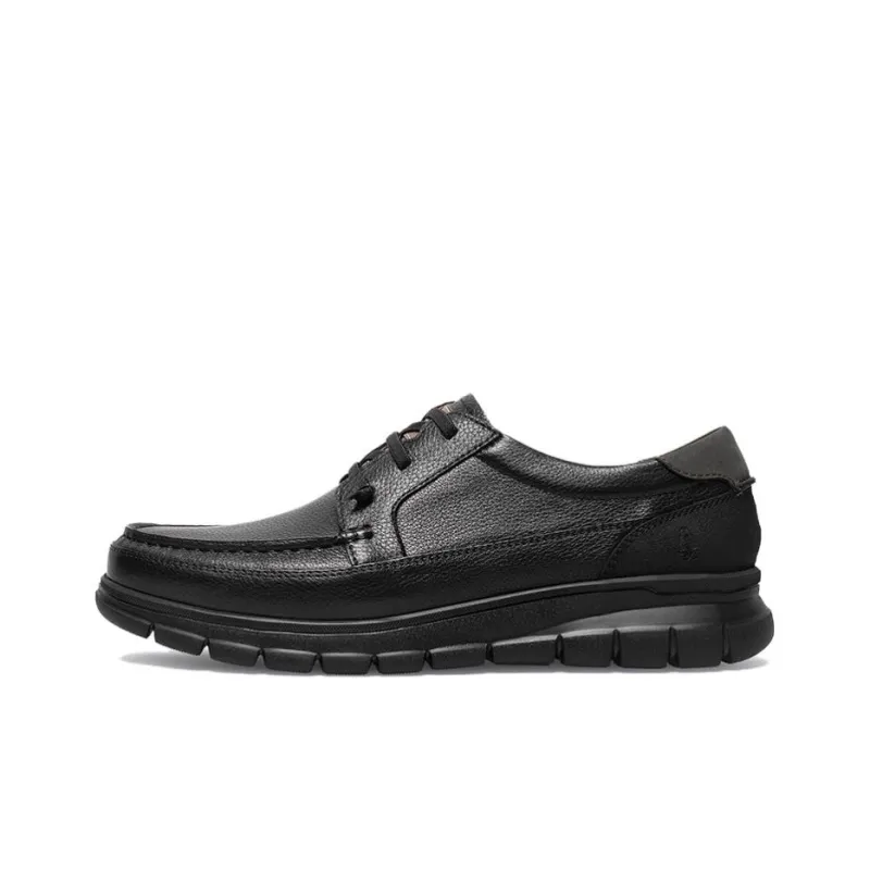 Hush Puppies Casual Leather Shoes Men's Black-0