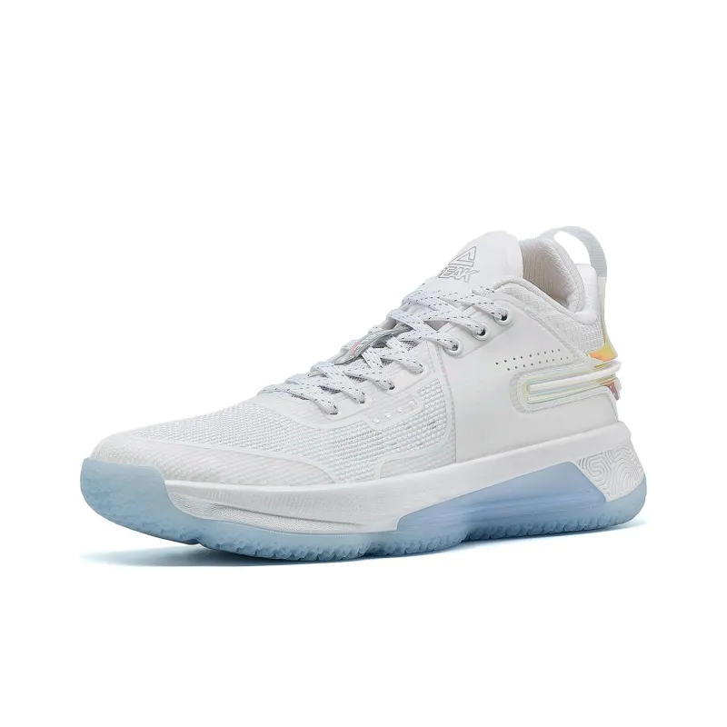PEAK Flash 4 Power Edition Cushioning Anti-Slip And Wear-Resistant Low-Top Basketball Shoes White-2