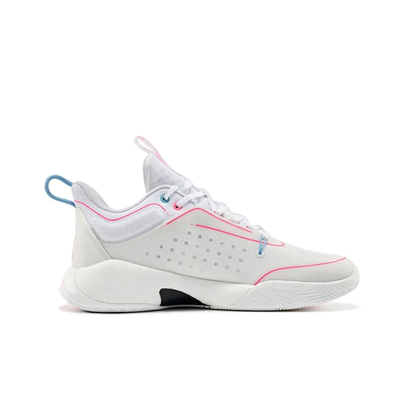 RIGORER Stopgo 2.0 Mid Top Performance Basketball Shoes Men's White Peach Pink-1