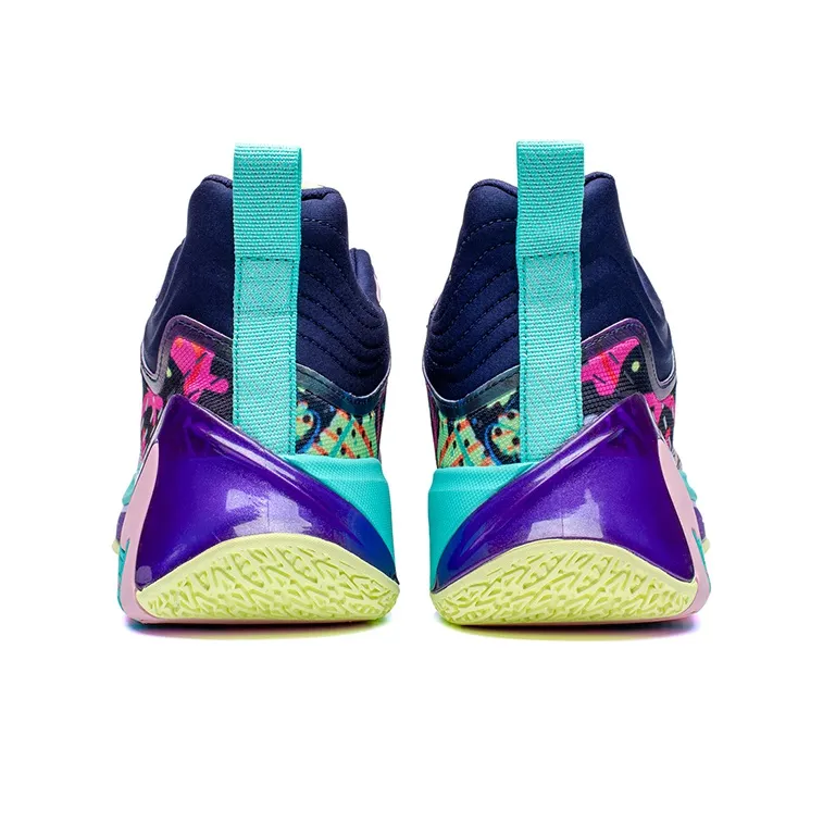 XTEP Monster 3.0 Mid Top Performance Basketball Shoes Men's Purple-4