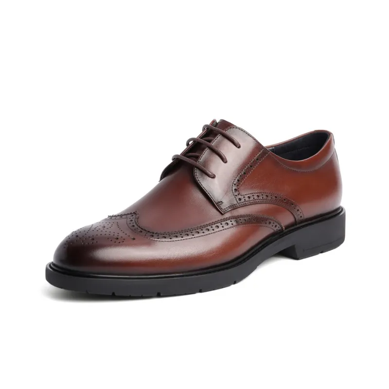 BELLE Dress Shoes Men Low Top Black/Brown-1