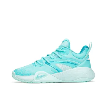 Anta Feather Cushioned Slip Resistant Abrasion Resistant Low Top Performance Basketball Shoes Men's Green