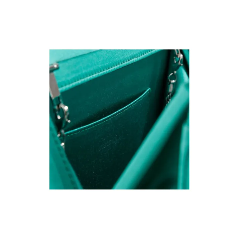 GIORGIO ARMANI Satin Handbag Regular Women's Green-3