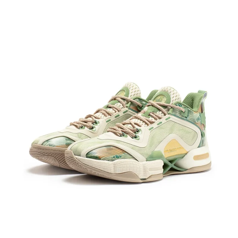 361° AG2 X Basketball Shoes Men Mid Top Sago/Turquoise-3