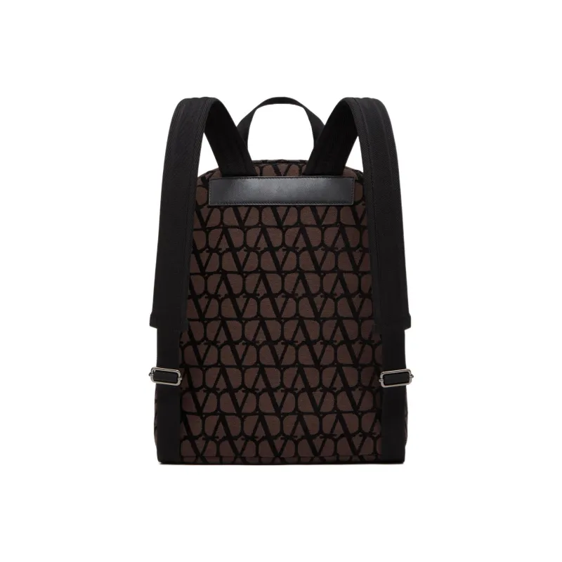 Valentino Garavani Logo Detailed Zip-Up Backpack-2