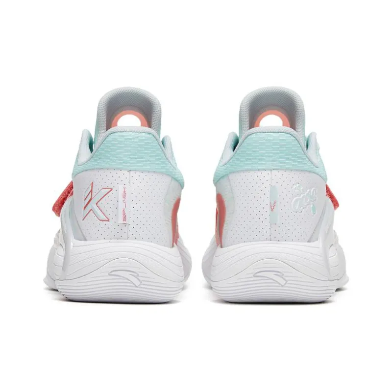 ANTA KT SPLASH V Basketball Shoes Men Low Top White/Green/Pink-3