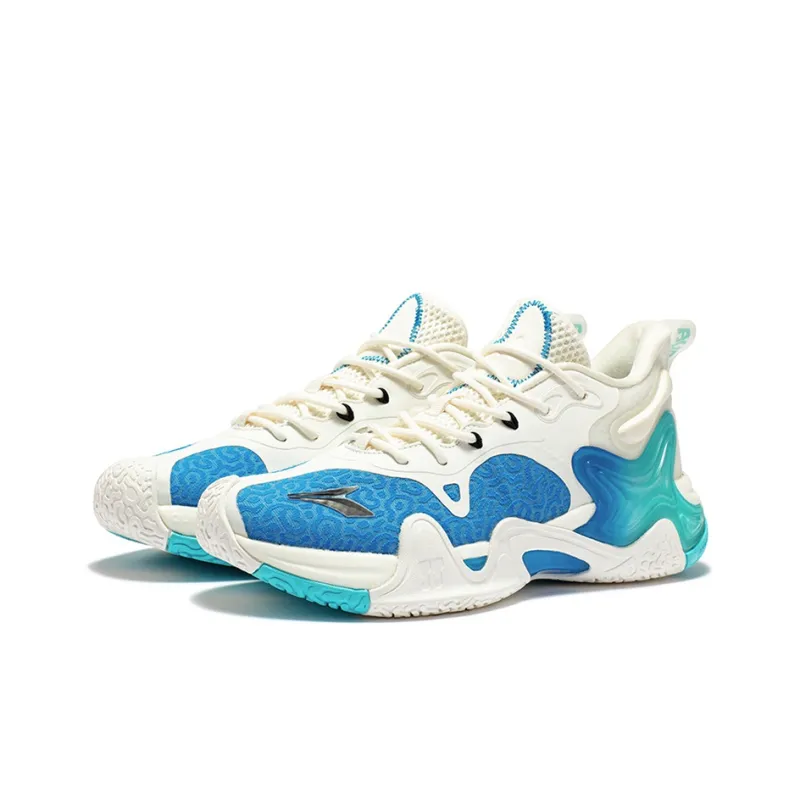 361° LAVA 2.0 Basketball Shoes Men Low Top White/Blue-2