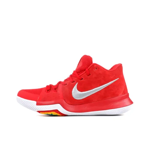 Nike Kyrie 3 Basketball Shoes Men Mid-Top University Red/University Red/Wolf Grey