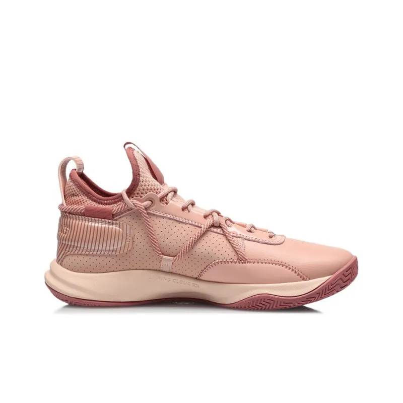 LiNing Speed Team Anti Slip Wear Resistant Low Top Basketball Shoes Men's Dusty Pink-1