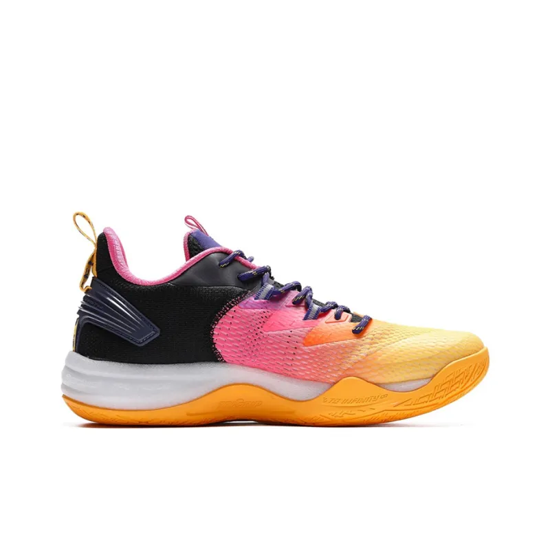 361° Q Bouncy Slip Resistant, Abrasion Resistant, Coverage, Support, Balance Mid Top Basketball Shoes Men's Orange Pink-1
