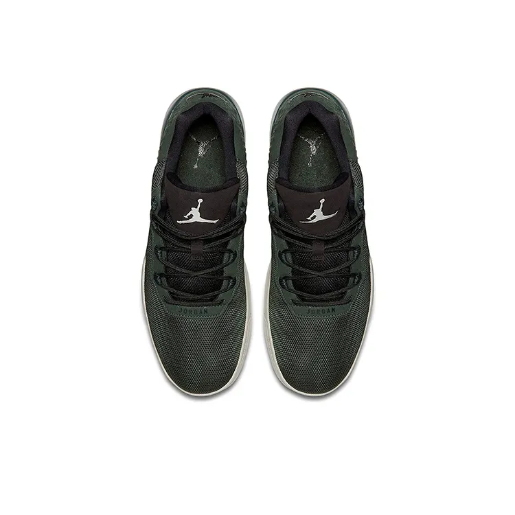 Jordan Academy Cushioning Anti-Slip And Wear-Resistant Coverage Mid-Top Performance Basketball Shoes Men's Black Green-3