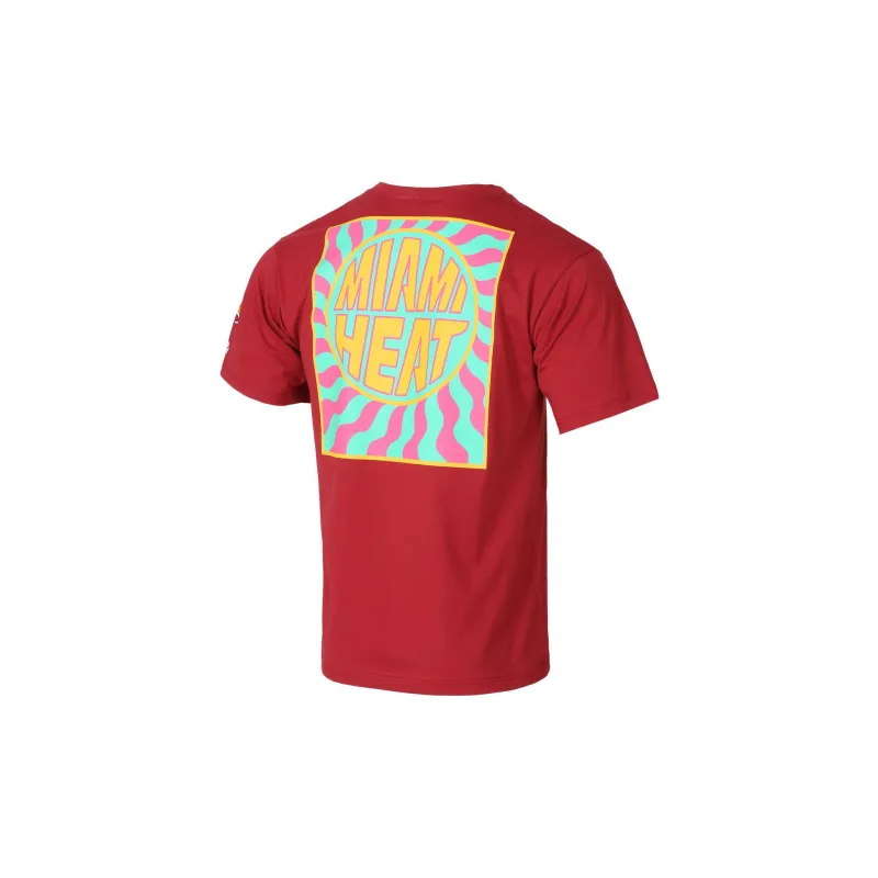 NBA Heat Team T Shirts Men Red-1
