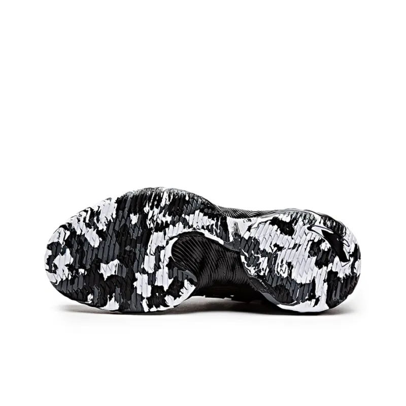Anta KT Outdoor 2 Cushioning Anti Slip And Wear Resistant Mid Top Performance Basketball Shoes Black White-4