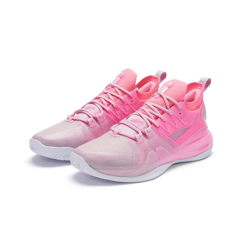 XTEP Jeremy Lin 2 Basketball Shoes Men Low Top Peach Pink/Arctic Peach Pink-2