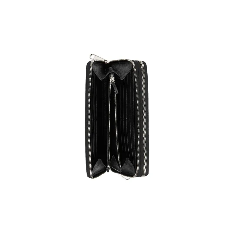 GUCCI Leather Document Bag Travel Bag Men's Black-7