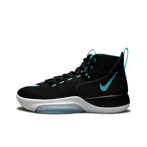 Nike Zoom Rize 2 Basketball Shoes Men Mid-Top Black/White