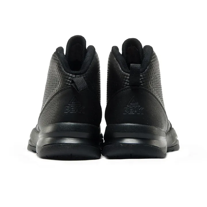 PEAK Cushioning Slip Resistant Waterproof Low Top Basketball Shoes Men's Black Gray-3