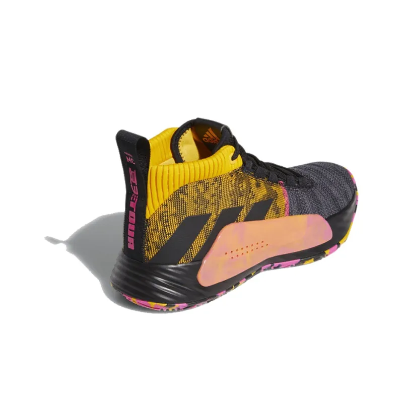 Adidas Dame 5 Core Black Shock Pink-2