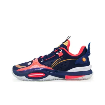 LINING All City 10 Basketball Shoes Men Low Top Blue/Red