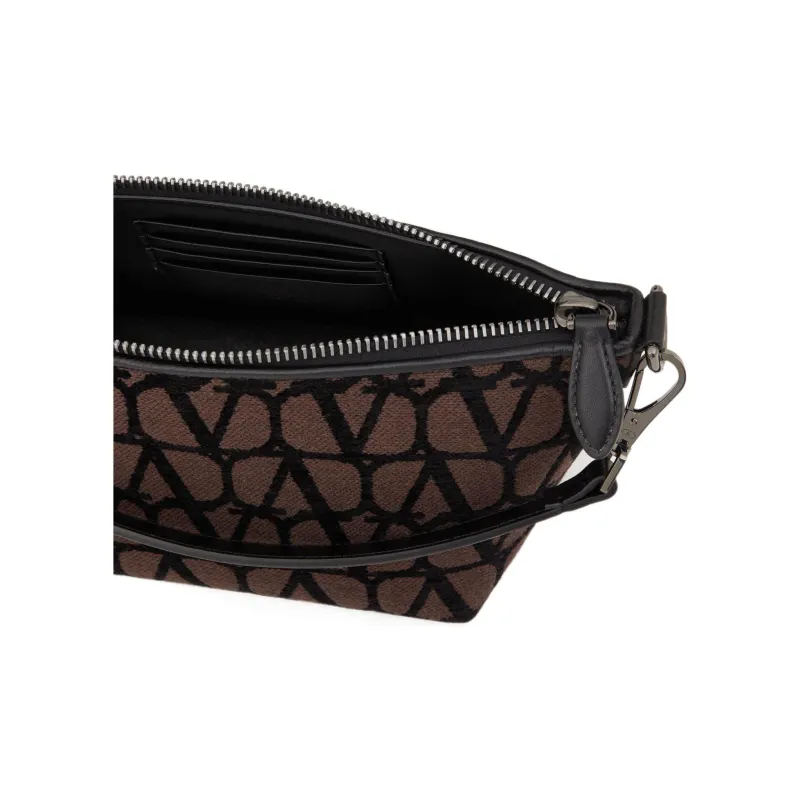 Valentino Toile Iconographe Zip-Up Shoulder Bag-5