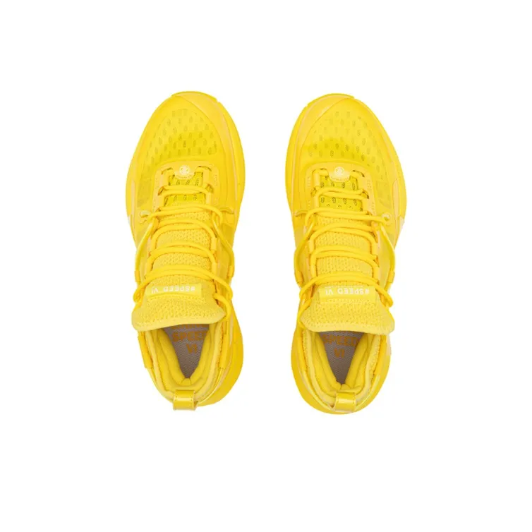 LiNing Blitz 6 Premium Durable Breathable Mid Top Basketball Shoes Men's Pineapple Yellow-2