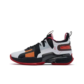 361° Restraint 2 Wear Resistant Slip Resistant Low Top Performance Basketball Shoes Men's Black White