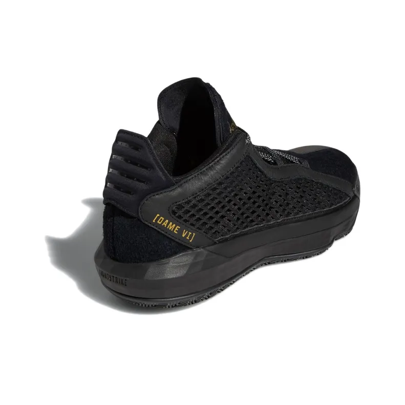 Adidas Dame 6 Leather 'Black Gold'-3