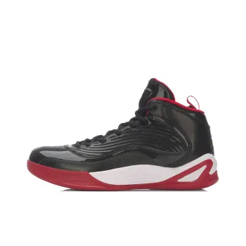 LINING Killer Whale II Basketball Shoes Unisex High Top Black/White/Red