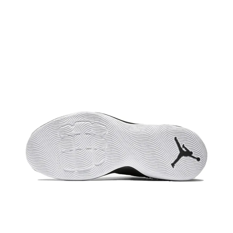 Jordan TEAM Cushioning Anti-Slip And Wear-Resistant Breathable Coverage Mid-Top Basketball Shoes Men's Black White-5