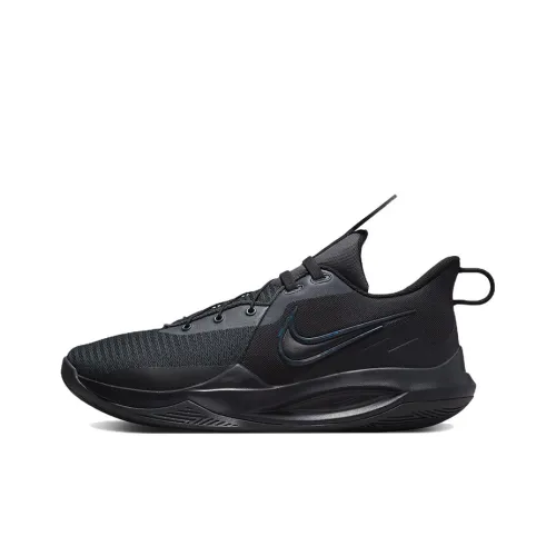 Nike Precision 6 Basketball Shoes Men Low-Top Black