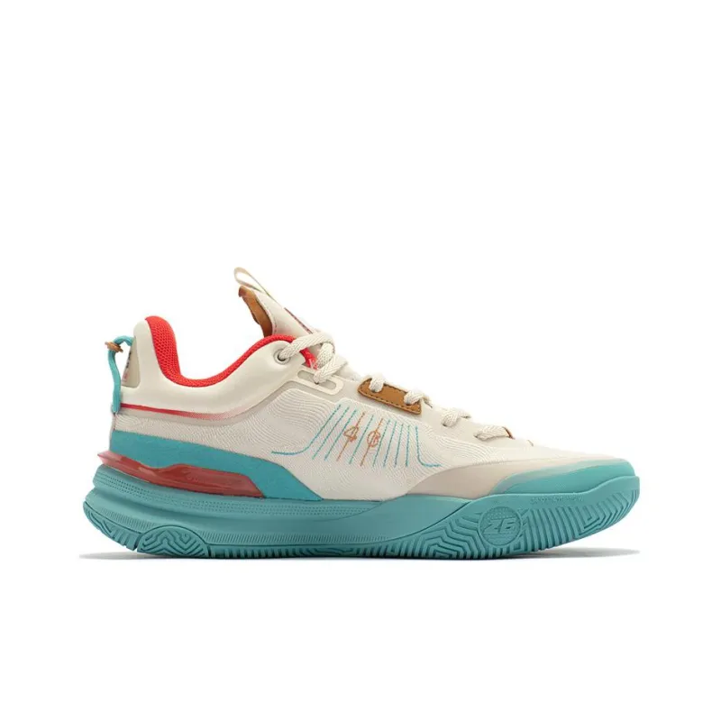 361° DVD1 Basketball Shoes Men Low Top White/Blue-1