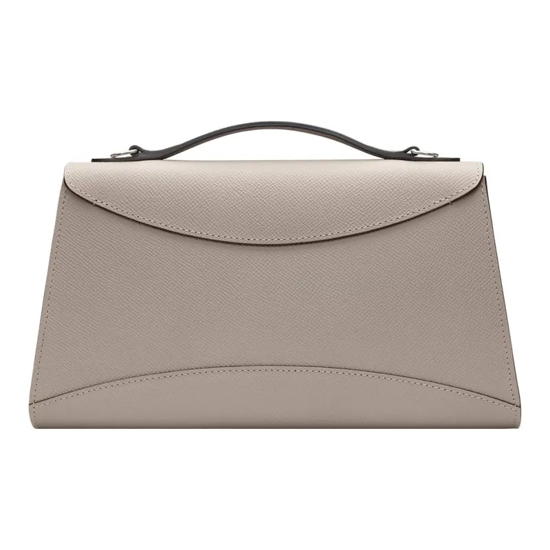 Moynat Carat Calfskin One Shoulder Crossbody Clutches Women's Gray-2