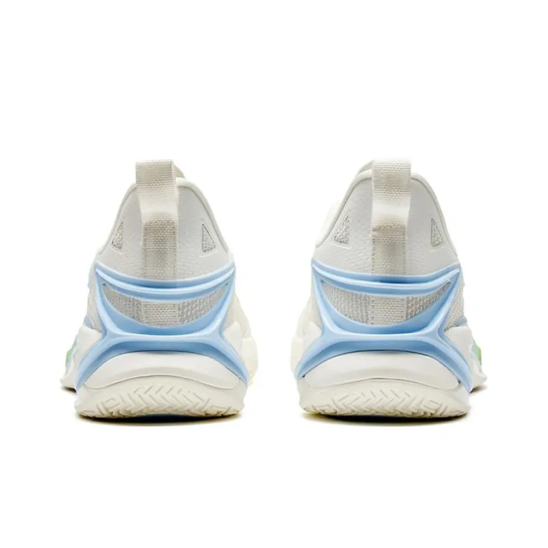 XTEP Light Attack 2 Generations Cushioning Anti Slip And Wear Resistant Low Top Basketball Shoes Men's White Blue Green-4