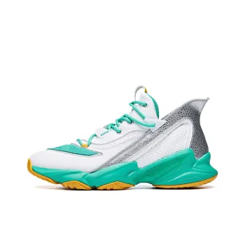 Anta Player 2 Mid Top Basketball Shoes Men's White Green