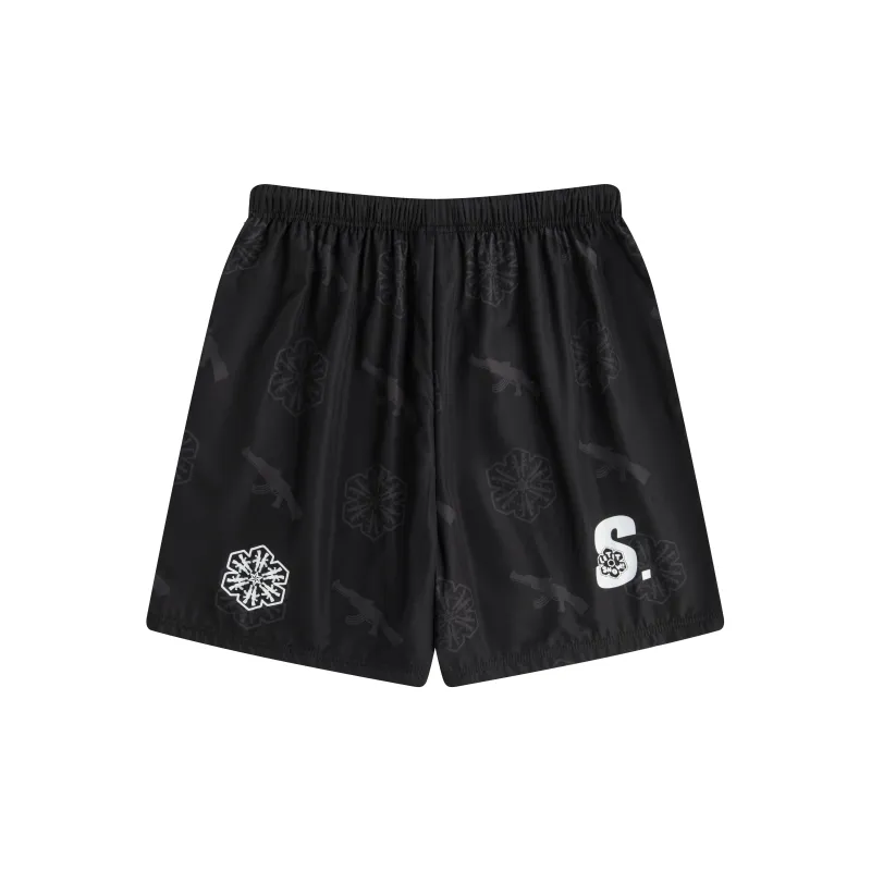 Snowday Casual Shorts Unisex Black-1