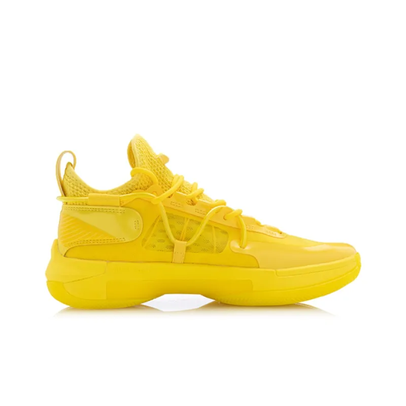 LiNing Blitz 6 Premium Durable Breathable Mid Top Basketball Shoes Men's Pineapple Yellow-1