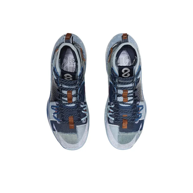LiNing SONIC 8 Slip Resistant, Abrasion Resistant, Waterproof High Top Basketball Shoes Men's Blue-3