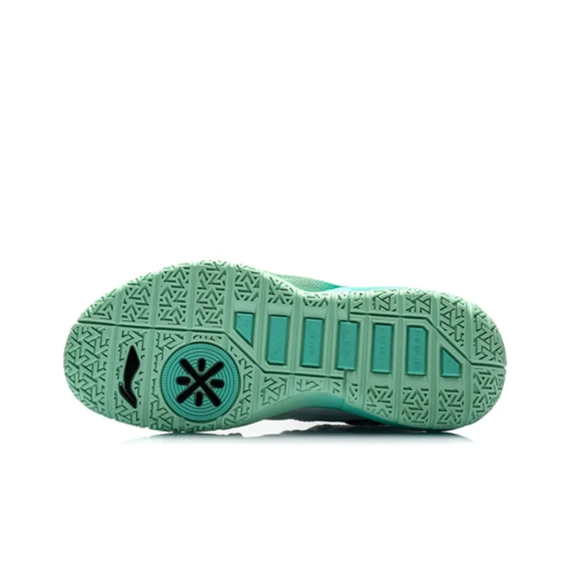LiNing WAY OF WADE Shock Absorbers Low Top Basketball Shoes White Green-3