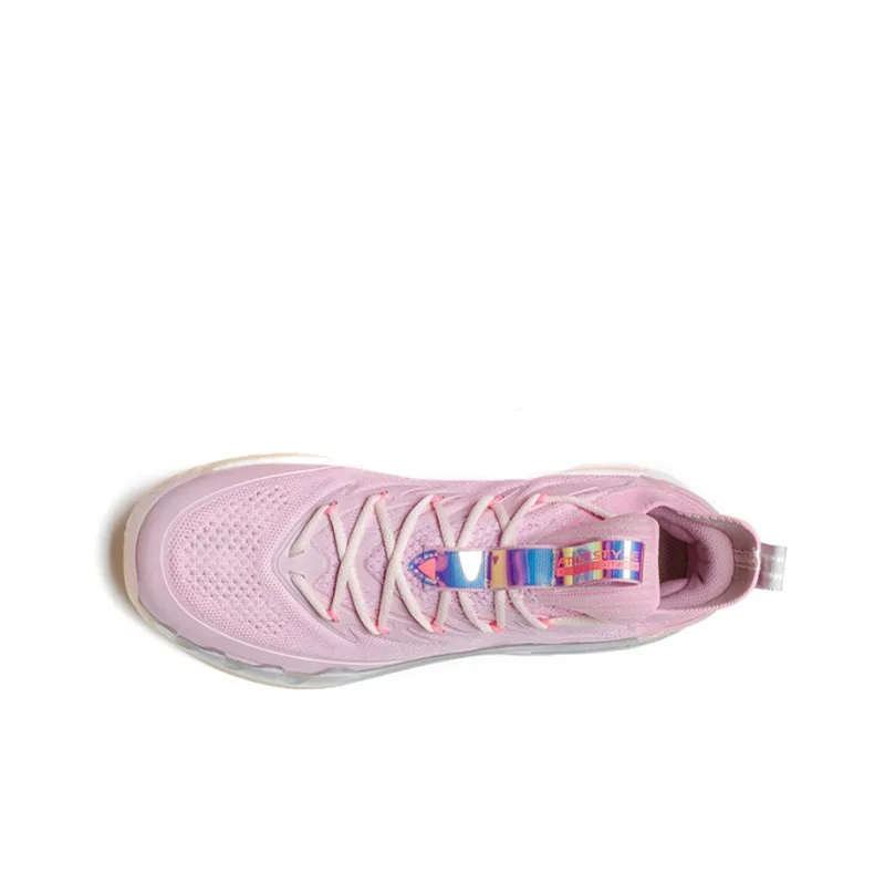 XTEP Cushioning Anti Slip Wear Resistant Breathability Low Top Performance Basketball Shoes Men's Peach Pink-2