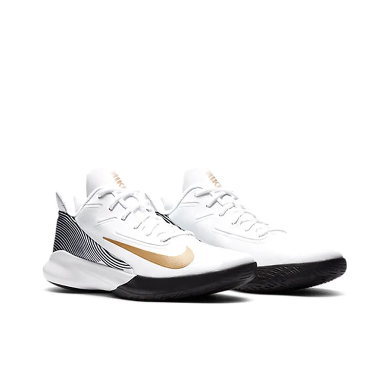 Nike Precision 4 White Metallic Gold-2