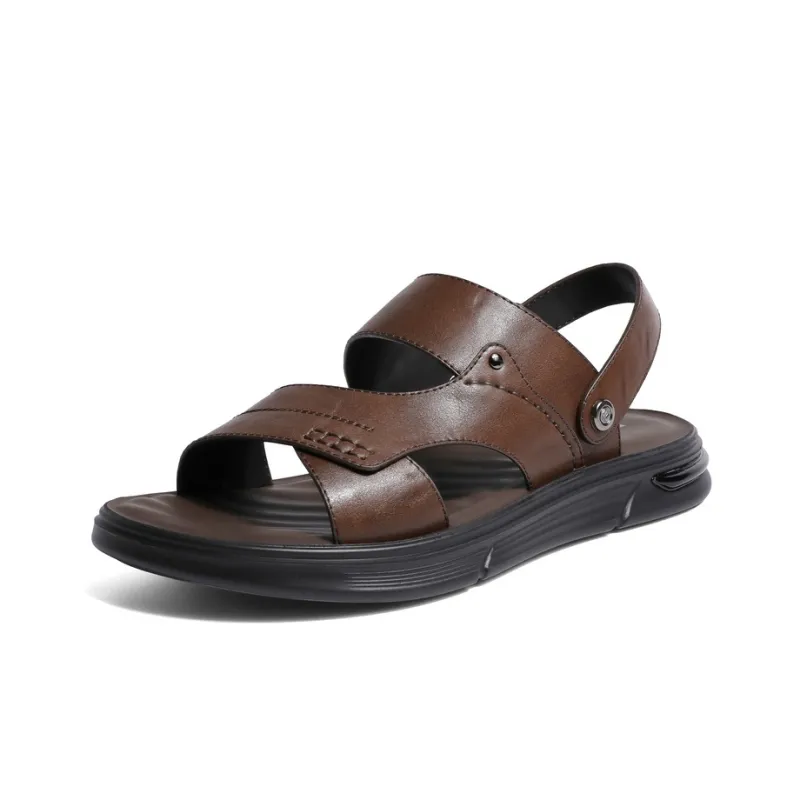 BELLE Stylish Sandals Men's Black Brown-1