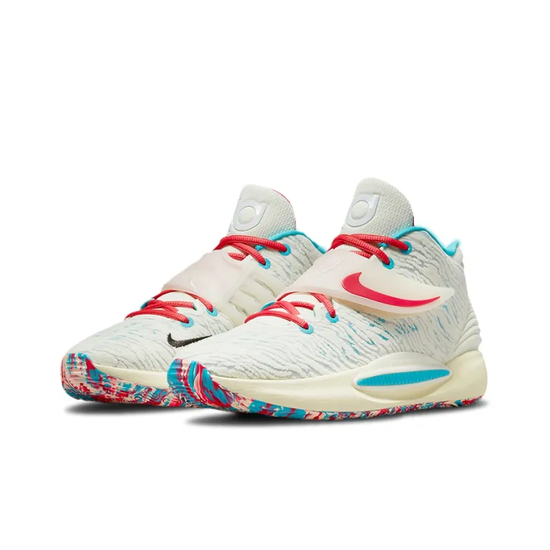 Nike Kd 14 Ep 'White Aqua Blue Multi Color'-2