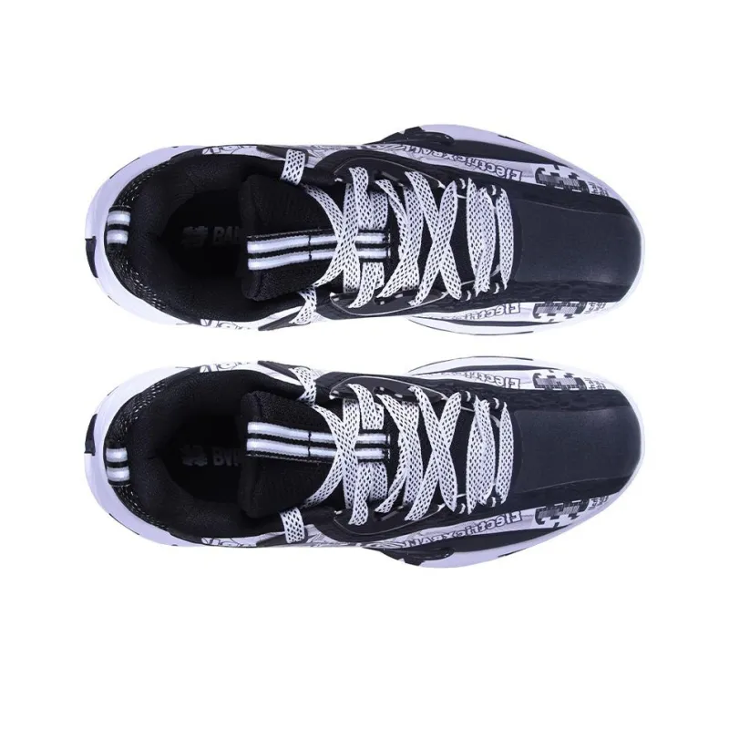 XTEP Lin Storm Collection Cushioning Slip Resistant Low Top Basketball Shoes Black White-2