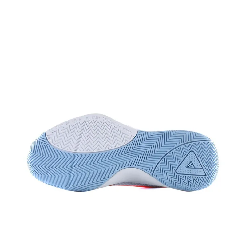PEAK Shock Absorbers Slip Resistant, Abrasion Resistant, Breathable High Top P MOTIVE Basketball Shoes Men's Blue White-3